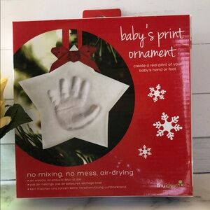 Baby's Print Ornament Kit - Red by